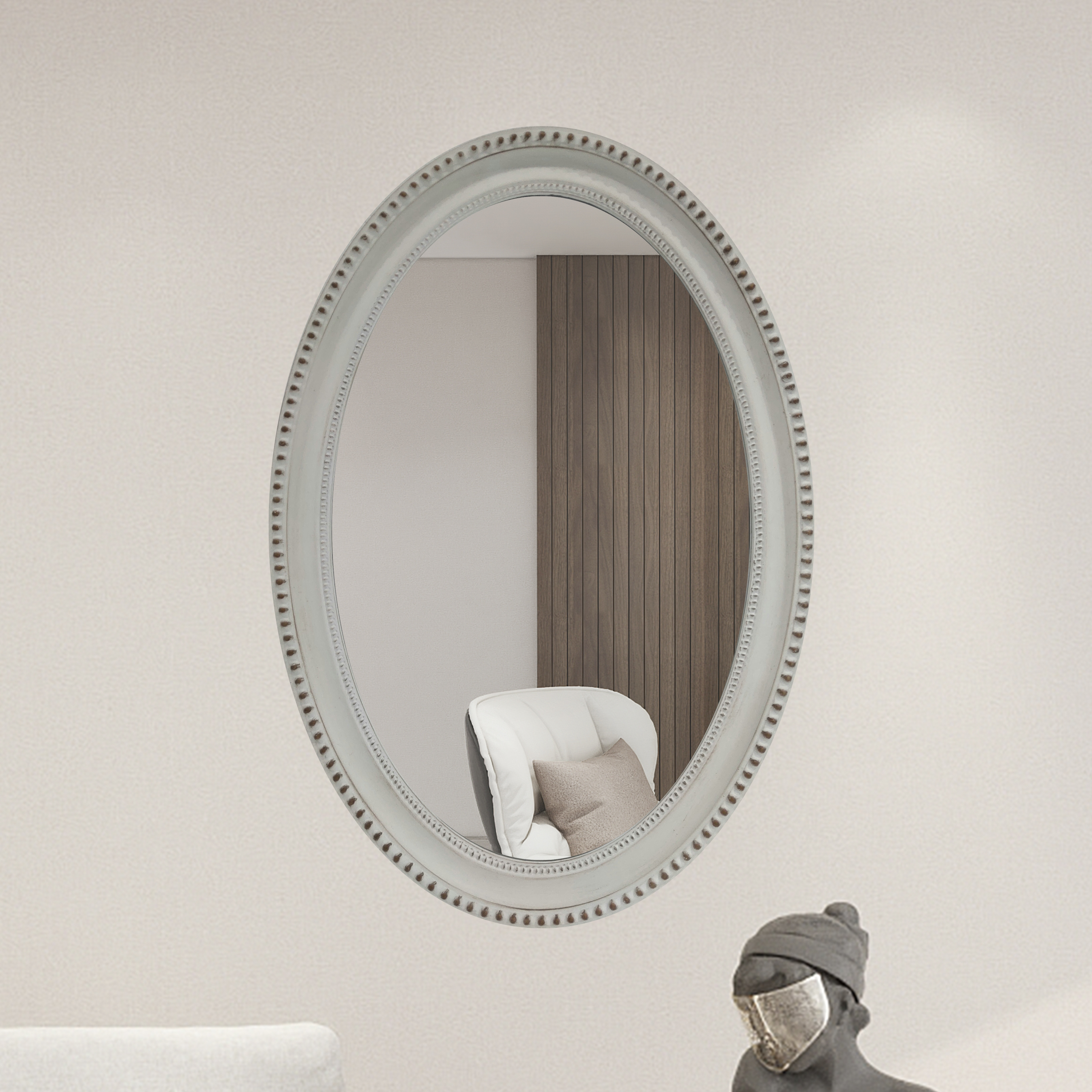 oversized oval wall mirrors